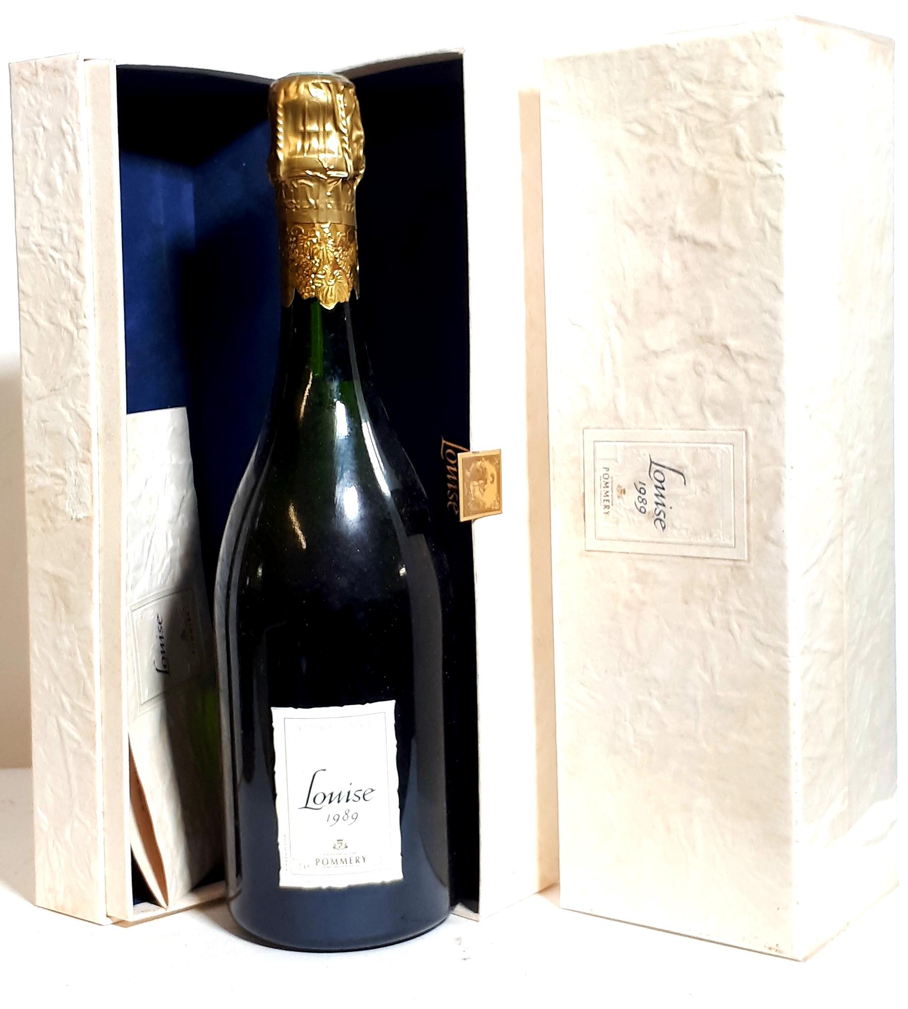 2 B LOUISE POMMERY BRUT Champagne 1989